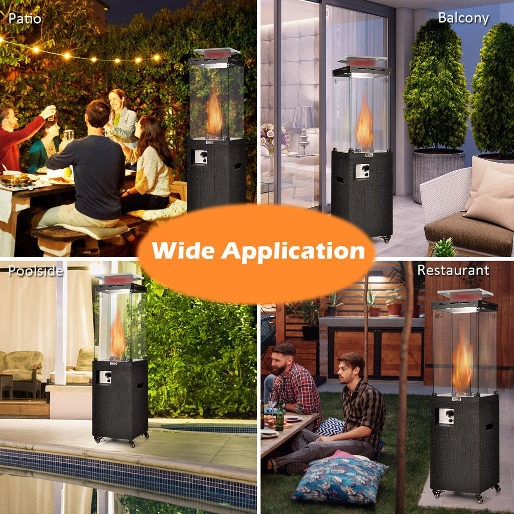 Propane Patio Heater with Metal Hood