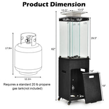 Load image into Gallery viewer, Propane Patio Heater with Metal Hood