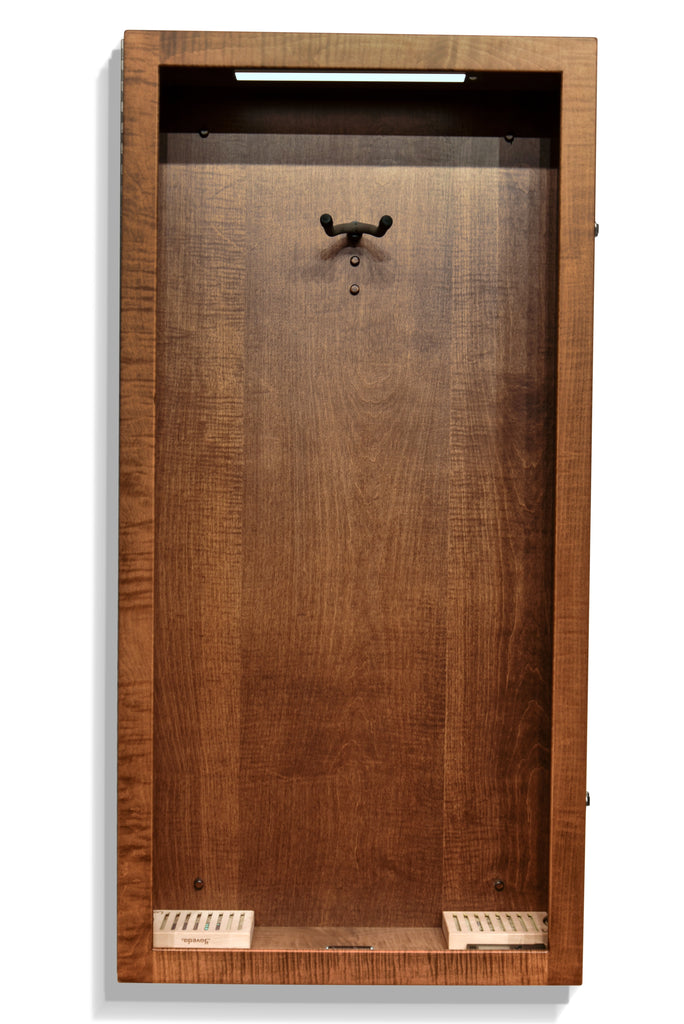 Rectangular Wall-Mounted Guitar Humidor Display Case