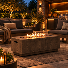 Load image into Gallery viewer, 48” Modern 50K BTU Rectangular Propane Fire Pit