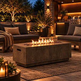48” Modern 50K BTU Rectangular Propane Fire Pit