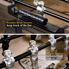 Load image into Gallery viewer, 58 In. Coventry Foosball Table, Durable Metal Legs and Stylish Design with Tabletop Sports Soccer Balls