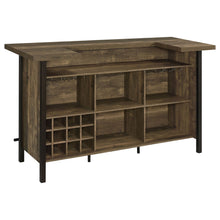 Load image into Gallery viewer, Bellemore Freestanding Home Bar Wine Cabinet Rustic Oak