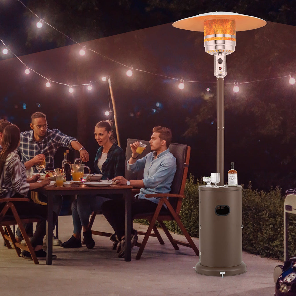 Luxury Outdoor Patio Heater with Table – 50,000 BTU Propane ManCave Patio Heater