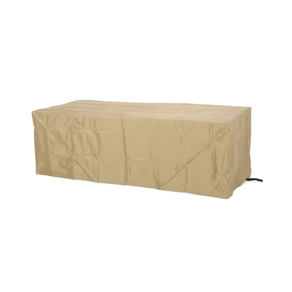 56" Rectangular Wood-Grain Propane Fire Pit – 50,000 BTU