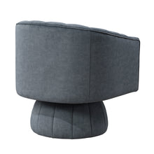 Load image into Gallery viewer, Dark Gray Velvet Swivel Barrel Chair – Luxury Modern 360° Accent Chair