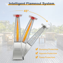 Load image into Gallery viewer, 42000 BTU Pyramid Patio Heater with Wheels