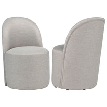 Load image into Gallery viewer, Aubrey Upholstered Barrel Dining Side Chair Beige (Set of 2)
