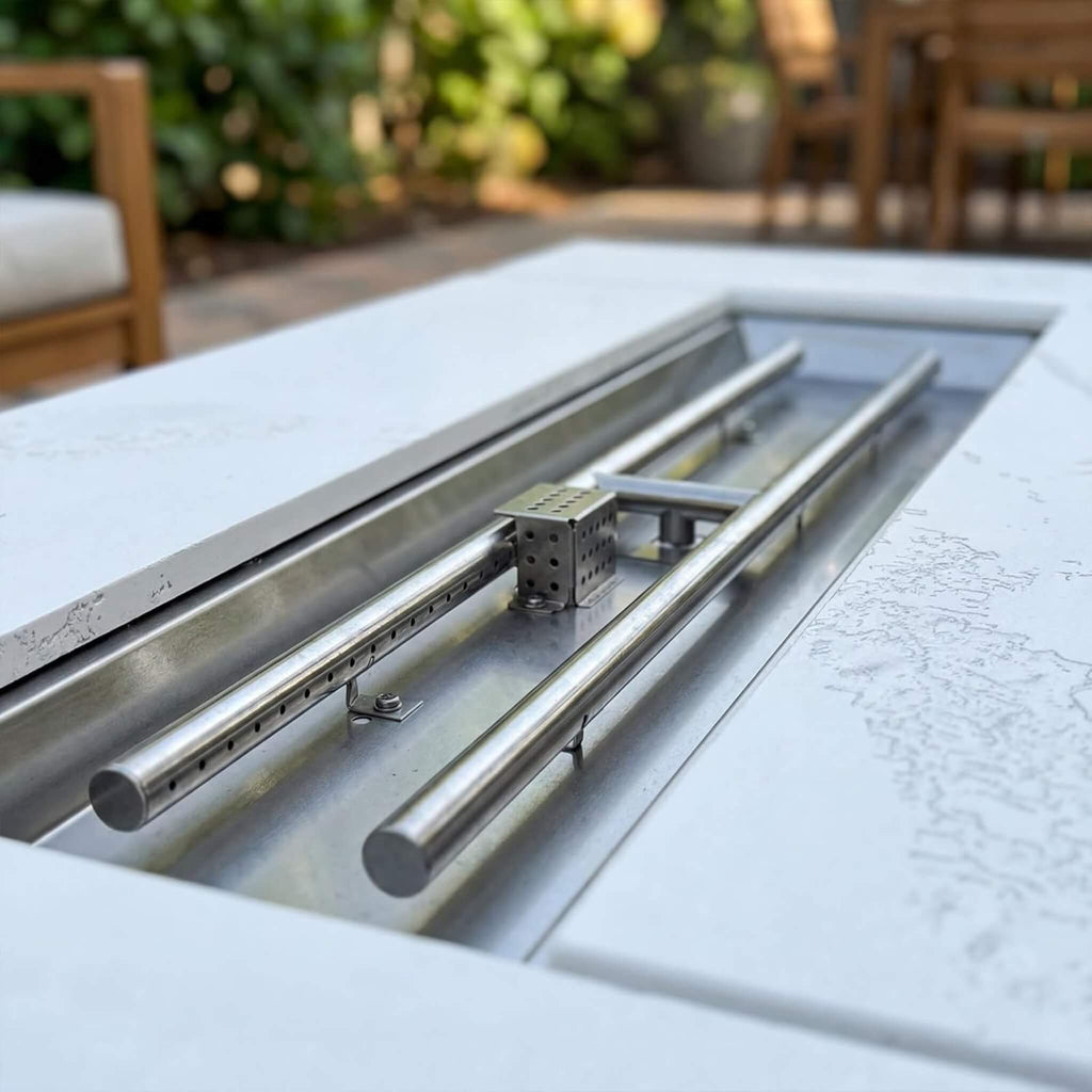 71” Outdoor 60,000 BTU Fire Pit Table with Wind Guard