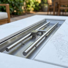 Load image into Gallery viewer, 71” Outdoor 60,000 BTU Fire Pit Table with Wind Guard