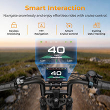 Load image into Gallery viewer, Electric Off-Road Dirt Bike 40MPH, 90/180 Miles Long Range Fast Charging Ebike, Hydraulic Brakes Dual Suspension Mountain E Bike for Adults Teens Outdoor Trail Riding