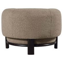 Load image into Gallery viewer, Lawler Bouclé Barrel Back Accent Chair – Brown &amp; Black