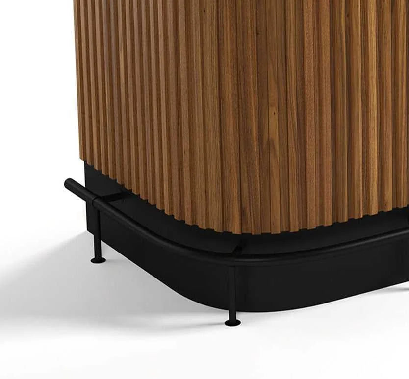 Prohibition 60-Inch Cocktail Bar Foot Rail – Matte Black or Polished Brass