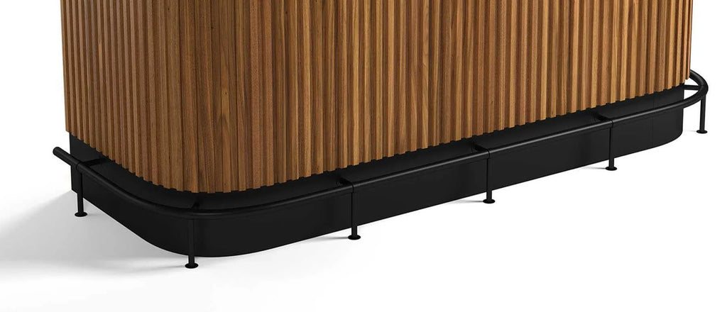 Prohibition 84" Luxury Cocktail Bar Foot Rail