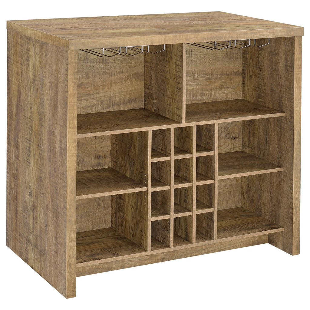 Topanga Engineered Wood Freestanding Home Bar – Mango