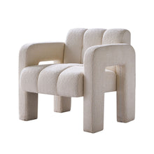 Load image into Gallery viewer, Luxury Bouclé Accent Chair | Modern ManCave Lounge Seating