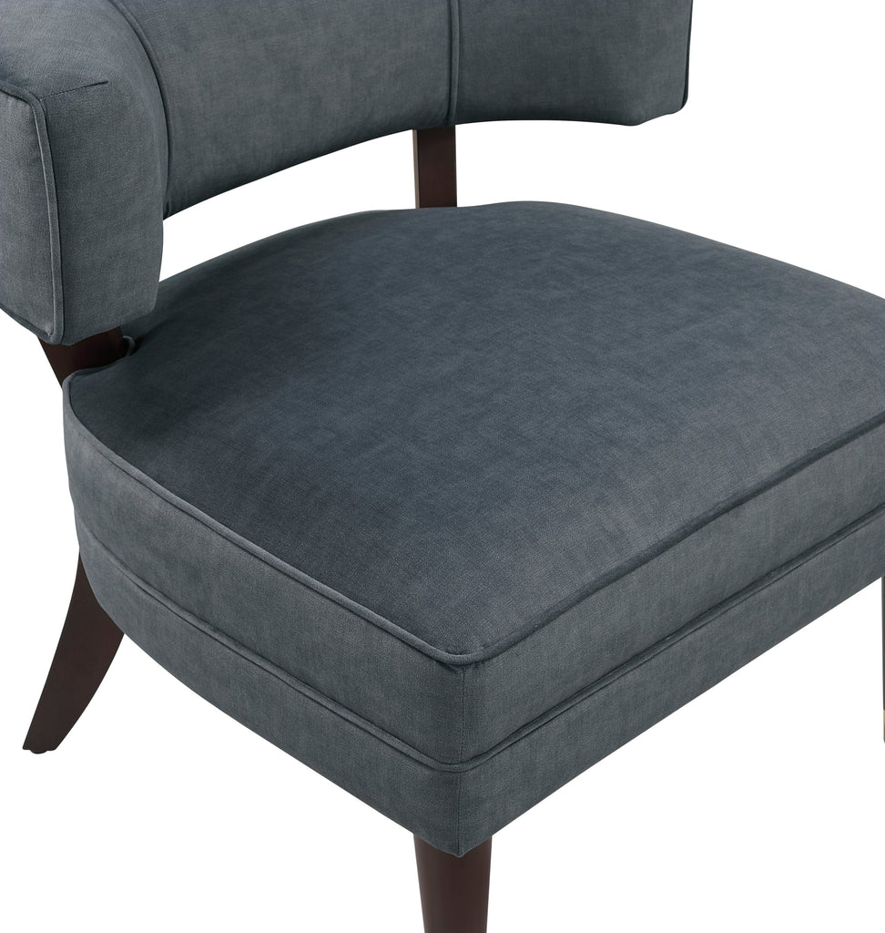 Dark Gray Velvet Barrel Accent Chair – Modern Luxury Lounge Seating