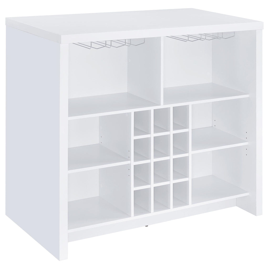 Topanga Engineered Wood Freestanding Home Bar – White