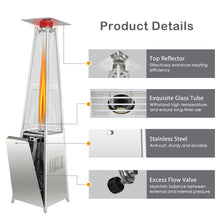Load image into Gallery viewer, 42000 BTU Pyramid Patio Heater with Wheels