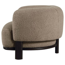 Load image into Gallery viewer, Lawler Bouclé Barrel Back Accent Chair – Brown &amp; Black