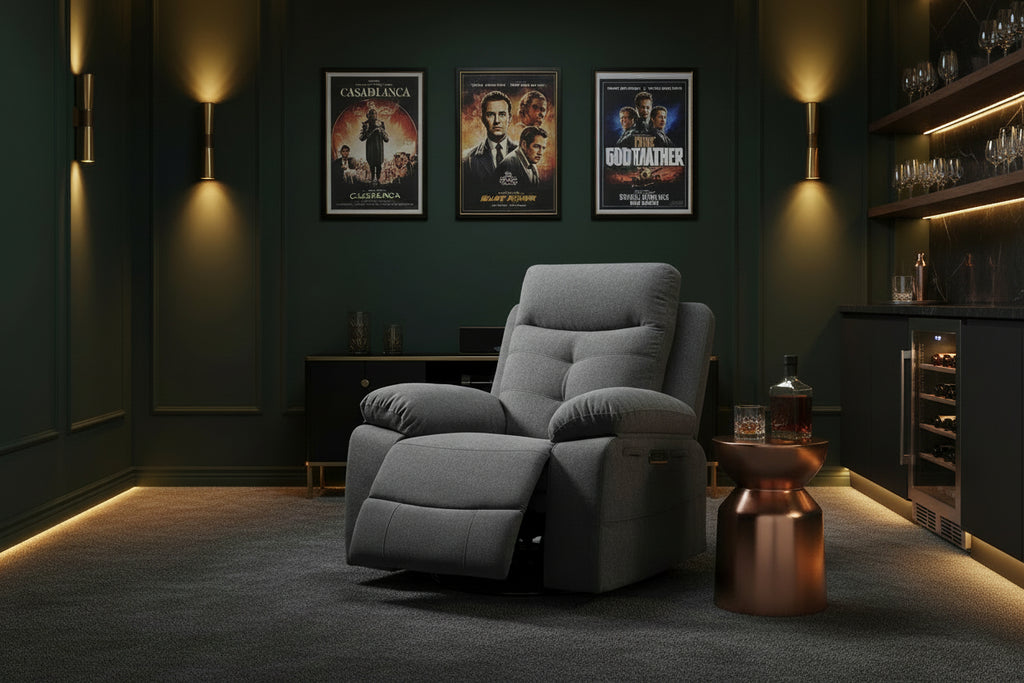 Power Recliner Glider Chair with Bluetooth & LED