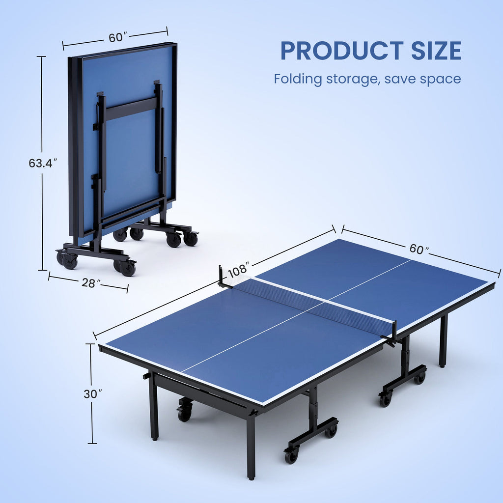 Professional 15mm Indoor Table Tennis Table – Folding