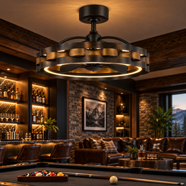 Arroyo 6-Speed Dimmable LED Ceiling Fan with Remote Control - Dark Bronze