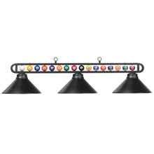 Load image into Gallery viewer, Billiard Balls 3-Light Pool Table Fixture