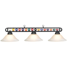 Load image into Gallery viewer, Billiard Balls 3-Light Pool Table Fixture