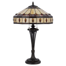 Load image into Gallery viewer, Cal Lighting Tiffany Art Glass Table Lamp - Black