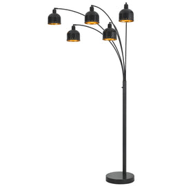 Cal Lighting Ellington 5-Light Arc Floor Lamp - Dark Bronze