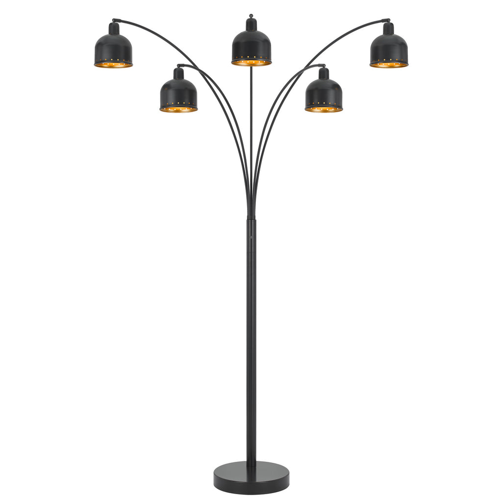 Cal Lighting Ellington 5-Light Arc Floor Lamp - Dark Bronze