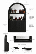 Load image into Gallery viewer, 60-Inch Solid Wood Back Bar with LED Lighting