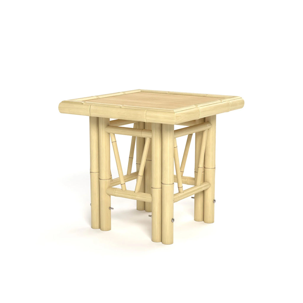 Bamboo Tiki Side Table – Natural Kiln-Dried Bamboo