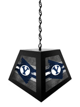 Load image into Gallery viewer, Brigham Young University NCAA Backlit Pendant Box Light – Black