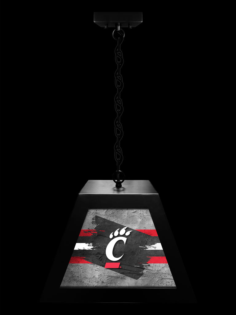 University of Cincinnati Bearcats NCAA Backlit Pendant Box Light – Black