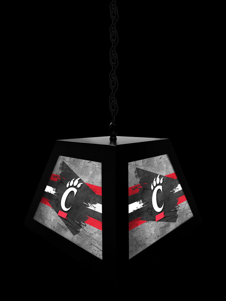 University of Cincinnati Bearcats NCAA Backlit Pendant Box Light – Black
