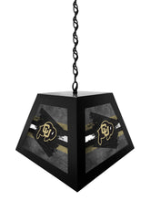 Load image into Gallery viewer, University of Colorado Buffaloes NCAA Backlit Pendant Box Light – Black