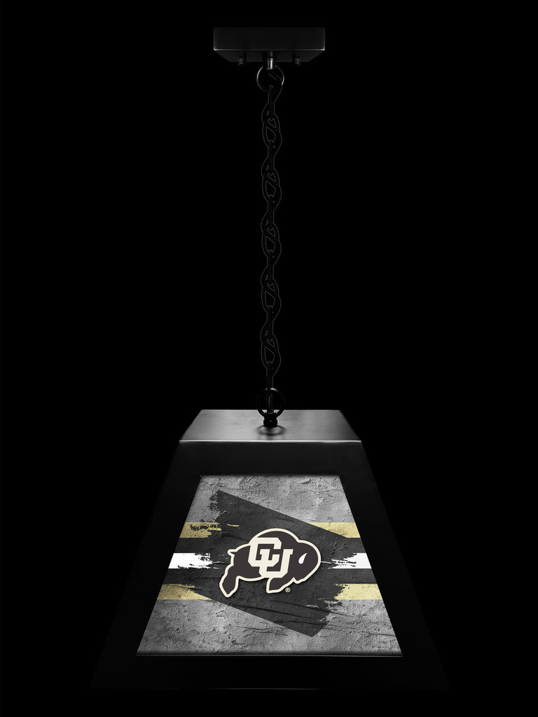 University of Colorado Buffaloes NCAA Backlit Pendant Box Light – Black