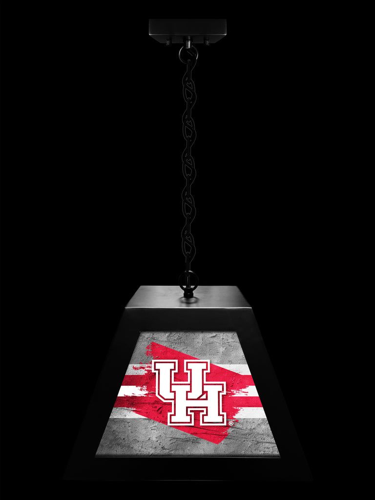 University of Houston Cougars NCAA Backlit Pendant Box Light – Black