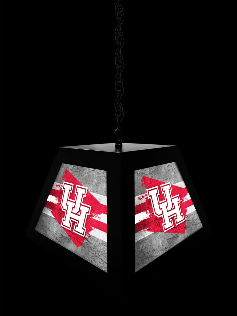 University of Houston Cougars NCAA Backlit Pendant Box Light – Black