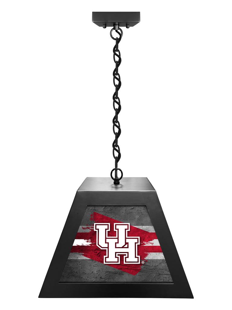 University of Houston Cougars NCAA Backlit Pendant Box Light – Black
