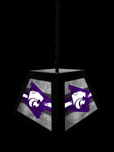 Load image into Gallery viewer, Kansas State University NCAA Backlit Pendant Box Light – Black