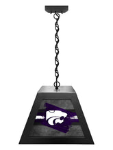 Load image into Gallery viewer, Kansas State University NCAA Backlit Pendant Box Light – Black