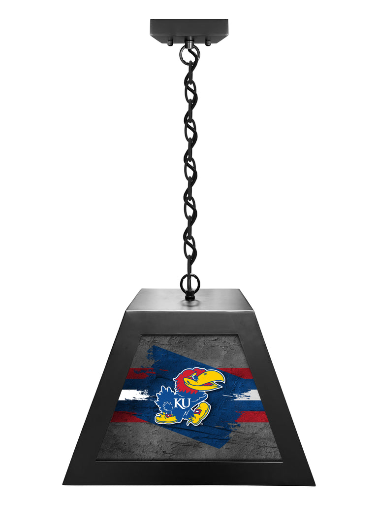University of Kansas Jayhawks NCAA Backlit Pendant Box Light – Black