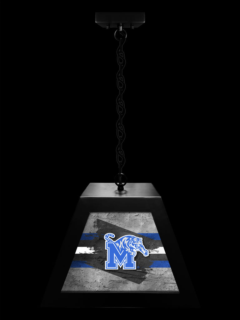 University of Memphis NCAA Backlit Pendant Box Light – Black