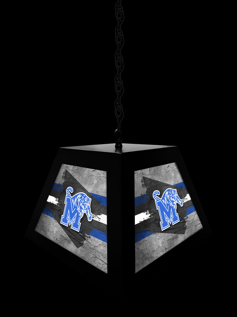 University of Memphis NCAA Backlit Pendant Box Light – Black