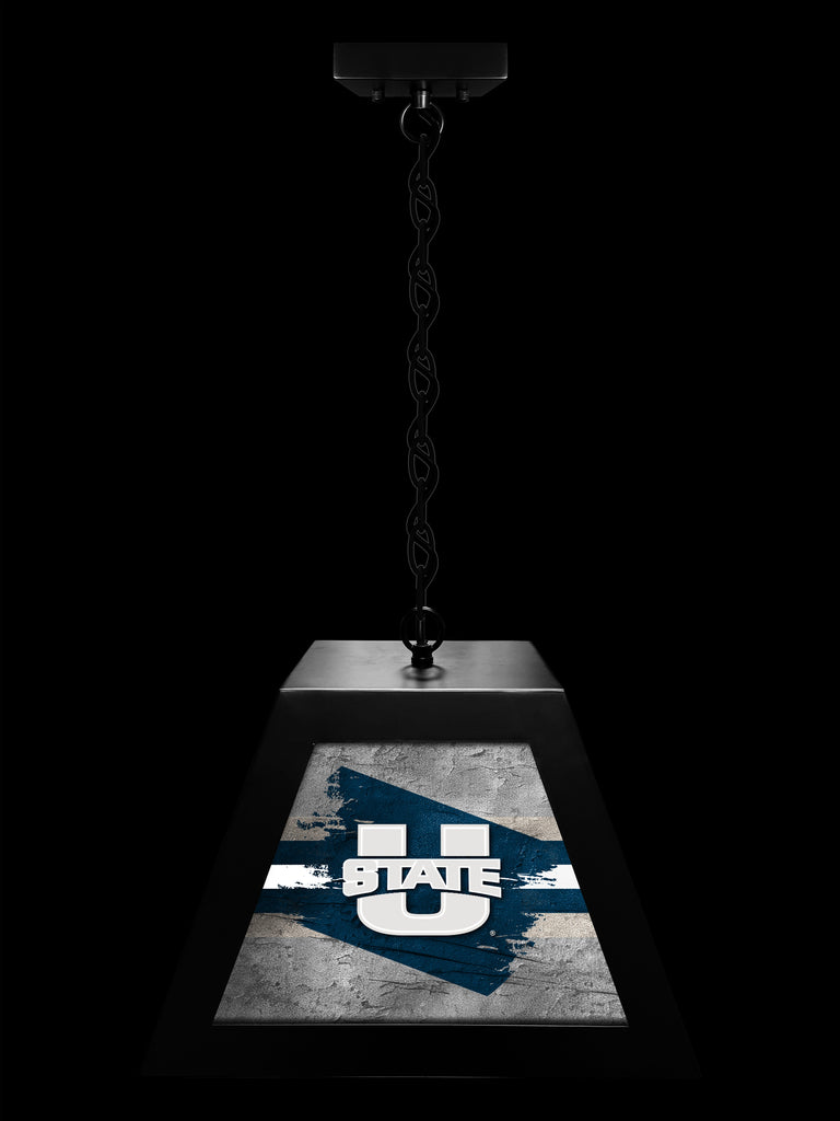 Utah State University Aggies NCAA Backlit Pendant Box Light – Black