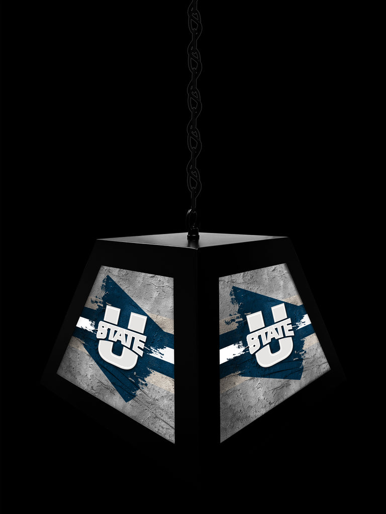 Utah State University Aggies NCAA Backlit Pendant Box Light – Black