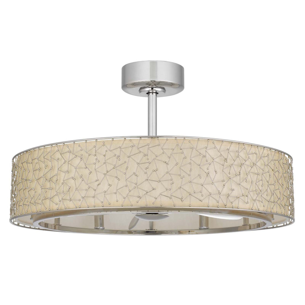 Cal Lighting Breezy Meadow 6-Light Dimmable Ceiling Fan - Brushed Steel